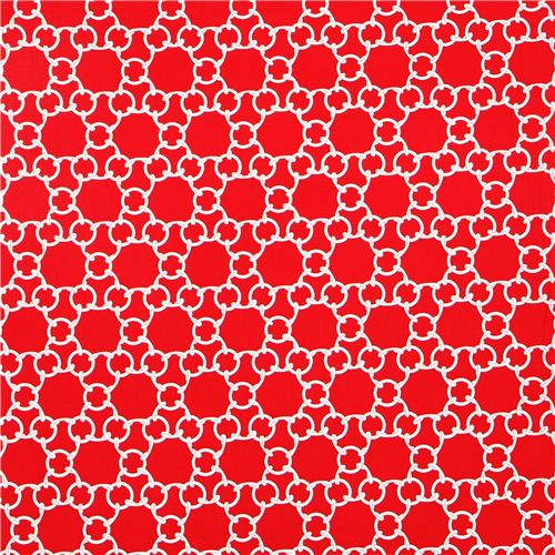 red chain link fabric by Michael Miller 2