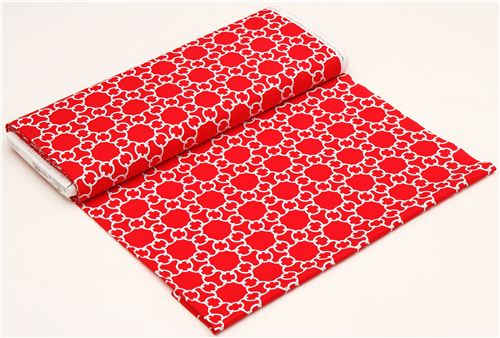 red chain link fabric by Michael Miller 3