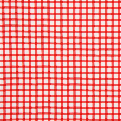 red checkered cotone fabric Gingham pattern  2