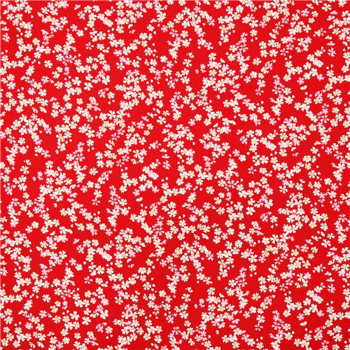 red cherry blossom Sakura glitter fabric Diary of a Geisha by StudioE 2