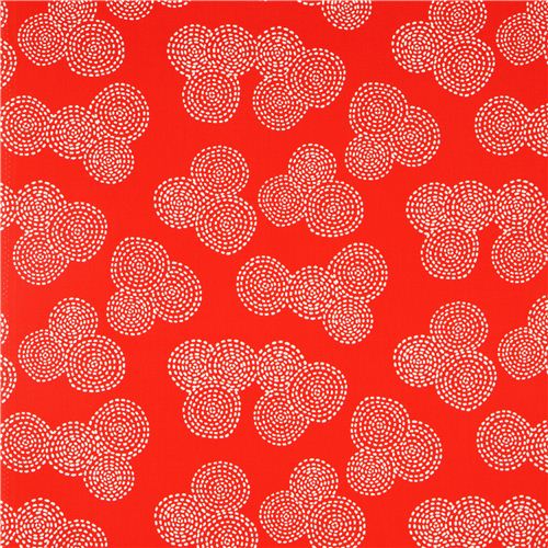 red circle pattern fabric by Michael Miller from the USA 2