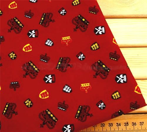red crown fabric emblems half yard 1