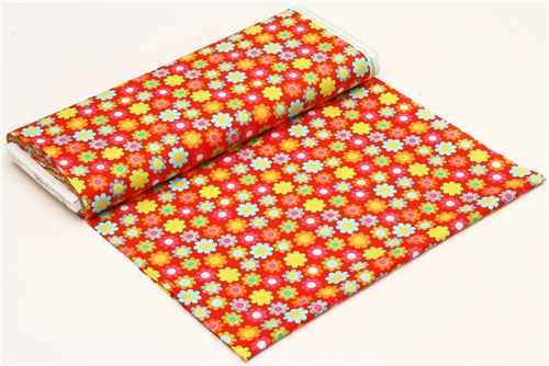 red cute flower fabric par Michael Miller USA 3
