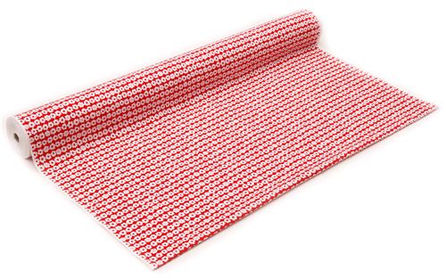 red cute white flower fabric by Kokka 3