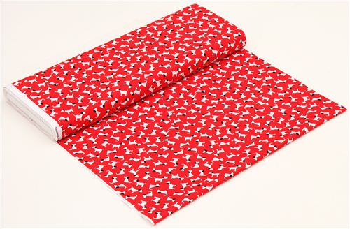 roter Dalmatiner Hund Tier Stoff Timeless Treasures USA 3