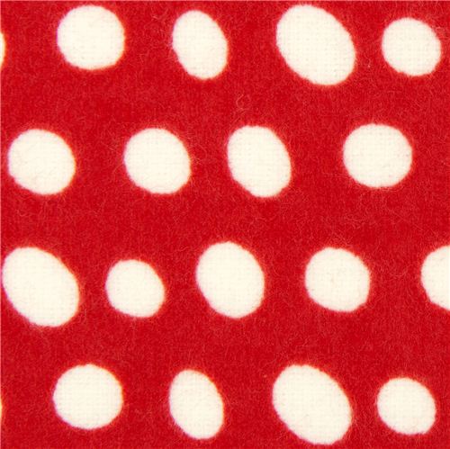 red dots flannel fabric Realizzato da Robert Kaufman 1