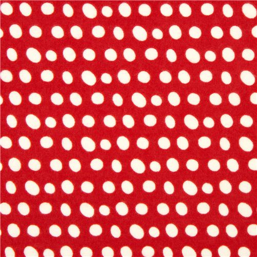 red dots flannel fabric Realizzato da Robert Kaufman 2