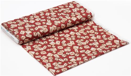 red fabric letter envelope Gorjuss Quilting Treasures 5
