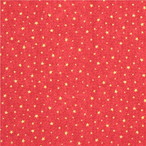 red fabric with small yellow star Quilting Treasures 2