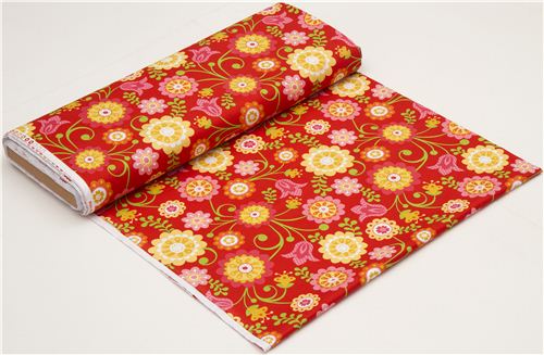 red flower fabric from the USA by Riley Blake 3