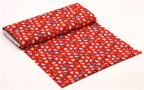 red mini car fabric Ready Set Go 2 by Robert Kaufman 4