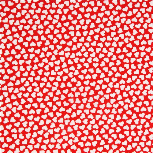 red mini hearts fabric par Robert Kaufman from the USA 2