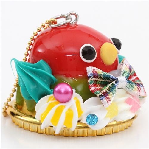 red sauce bird face fruit bead bow dessert figure from Japan modeS4u
