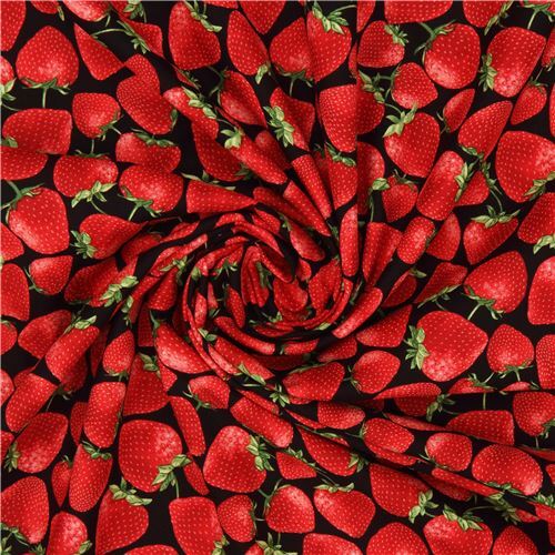 Red Strawberry Fabric