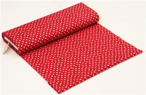 red structured cherry blossom flower fabric Cosmo 3