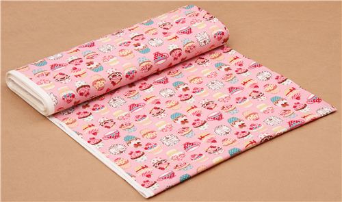 rose Cosmo cupcake tea fabric Japan 3