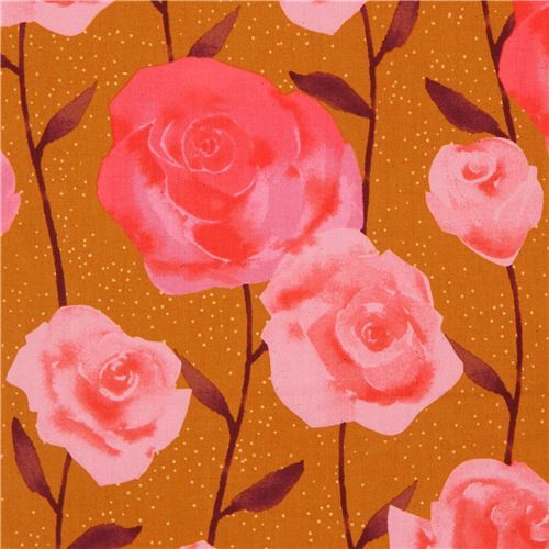 Remnant (33 x 112 cm) rose fabric by Cotton and Steel modeS4u
