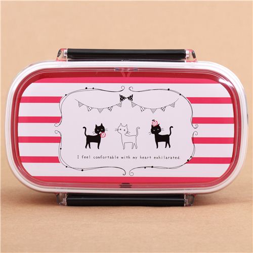 rose pink cat Bento Box Lunch Box by Kamio from Japan modeS4u