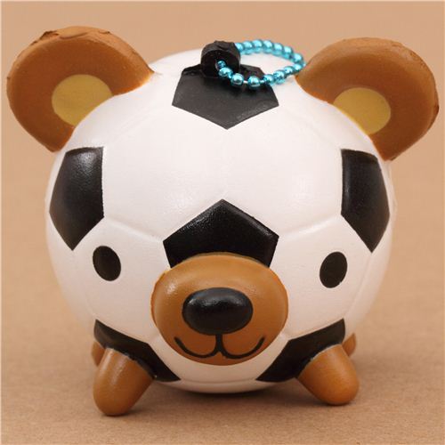 soccer ball teddy bear squishy cellphone charm Character Squishy