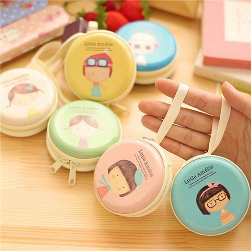 round yellow case for earphones modeS4u