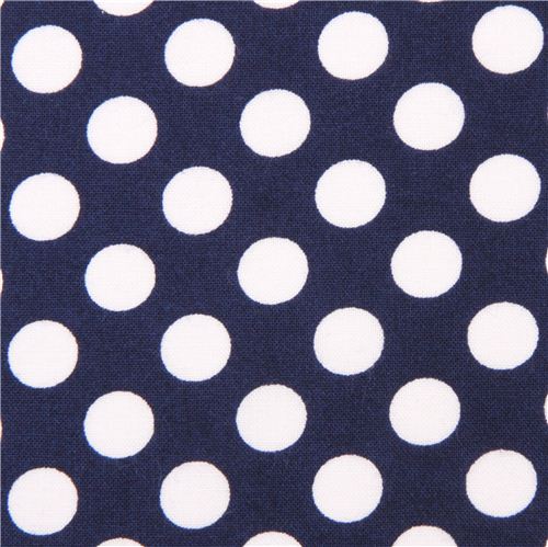 royal blue Michael Miller fabric Ta Dot with white dots Fabric