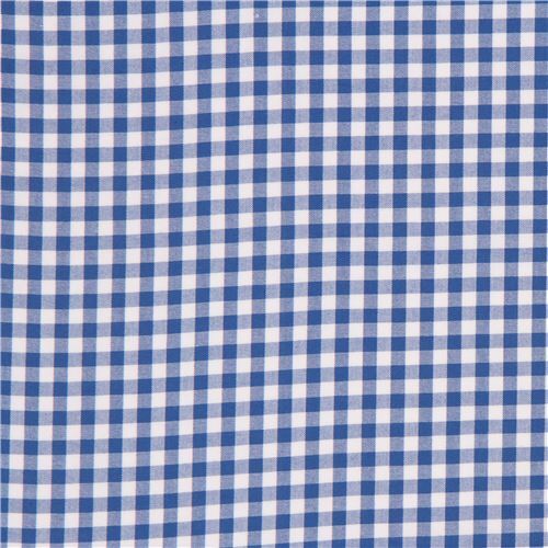 dark blue white checkered Robert Kaufman fabric Carolina Gingham Dots