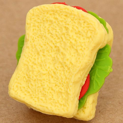 sandwich eraser from Japan by Iwako Food Erasers Erasers