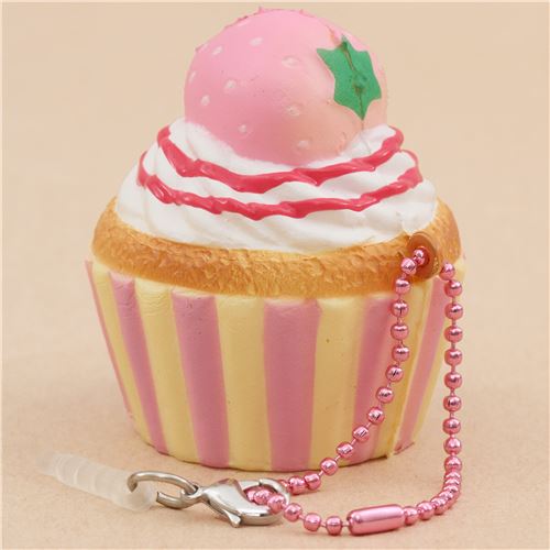 scented Pastry Petiti yellow pink base cupcake squishy Puni Maru - modeS4u