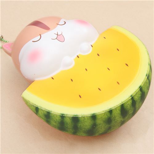 scented hamster with yellow watermelon Poli squishy by Popularboxes_hk