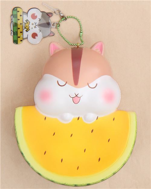 scented hamster with yellow watermelon Poli squishy by Popularboxes_hk
