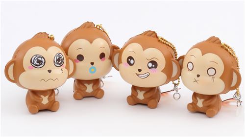 scented mini cheeki baby monkey big eye squishy by Puni Maru 8