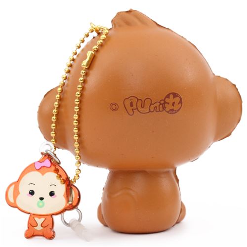 scented mini cheeki baby monkey pacifier animal squishy by Puni Maru