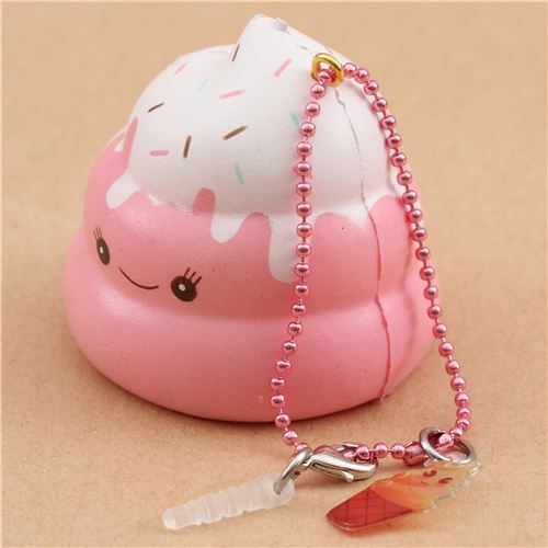 scented pink Crazy Poo ice cream sundae squishy by Puni Maru 2