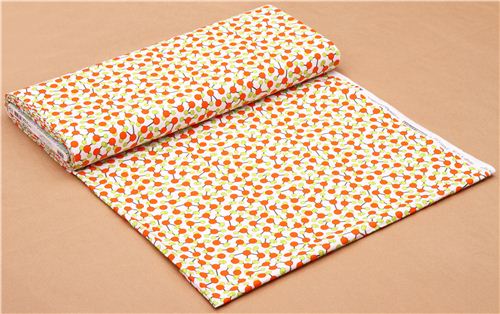 science molecule fabric orange Robert Kaufman Science Fair - Retro