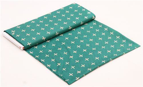 Fat Quarter Tissu Popeline De Noël Vert Et Doré Impression Feuille D'or 45 X 55 Cm