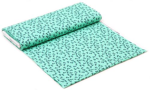 sea green maritime anchor fabric by Michael Miller Fabric by Michael ...