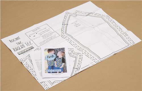 sewing pattern for children's shirt with Raglan sleeves 3