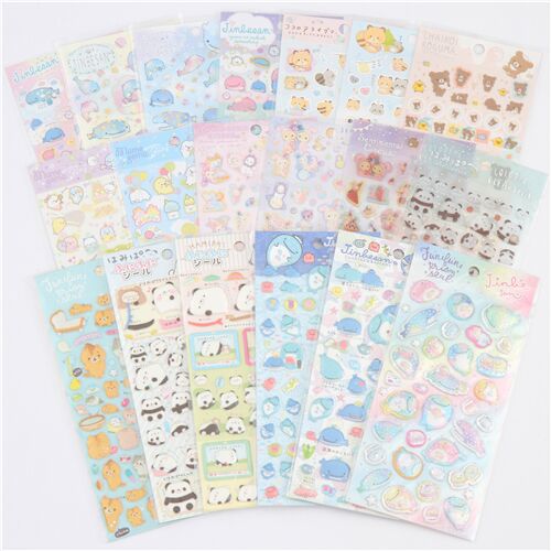 Pegatinas blandas brillantes gato Corocoro Coronya y amigos de San-X 4