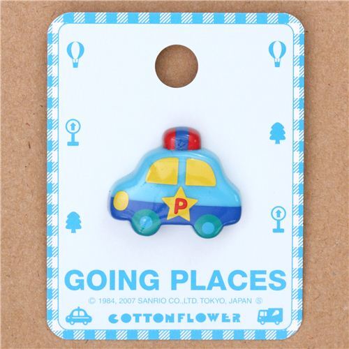 Botn 1 unidad coche de polica azul colores de Sanrio