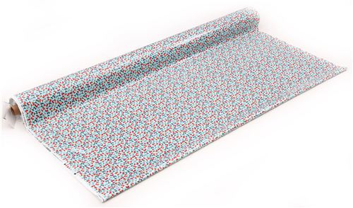 sky blue fox animal premium laminate fabric by Robert Kaufman  3