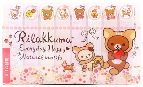 slim deer Rilakkuma index stickers bookmark sticker - modeS4u