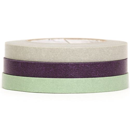 Slim Mt Washi Tape Deco Tape Set Pcs Green Purple Deco Tape Sets