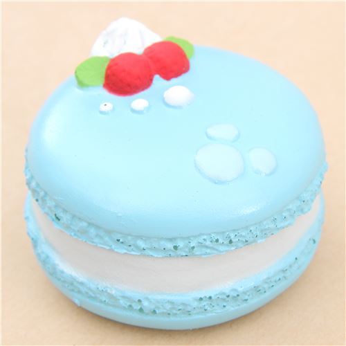 Squishy En Forme De Macaron Bleu Avec Mickey Mouse Modes4u