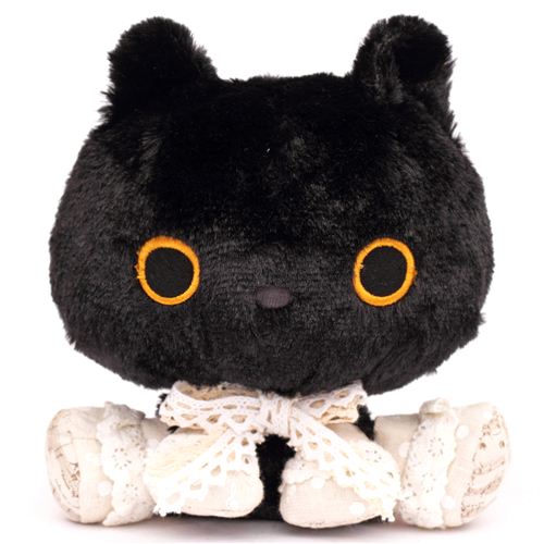 small black silky Kutusita Nyanko cat plush toy San-X Japan - Plush ...