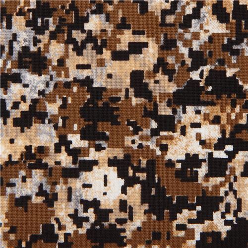 small brown pixel camouflage fabric - modeS4u