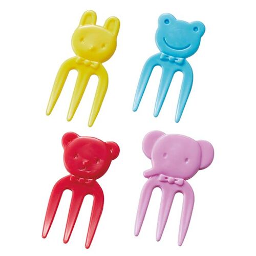 stecchini per alimenti portapranzo animali colorati