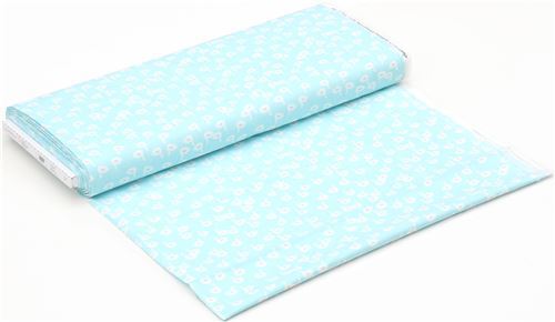 Fat Quarter (50 x 56 cm) - small goose fabric by Dear Stella in light blue  - modeS4u