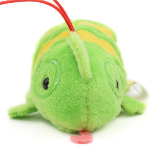 small green chameleon with red strap Puchimaru plush charm - modeS4u ...