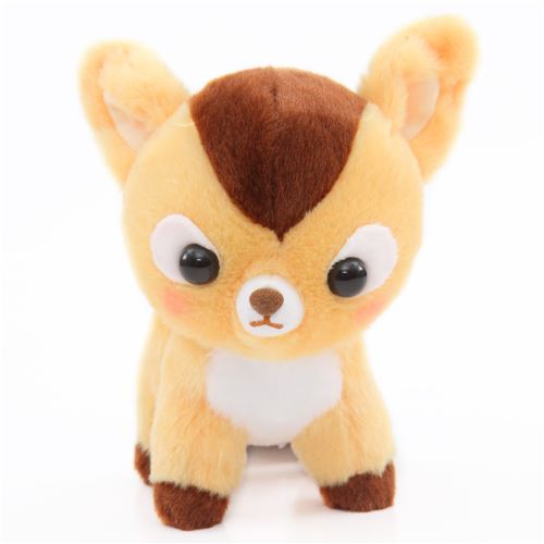 small light orange dark brown cute deer Koijika no Latte plush toy ...