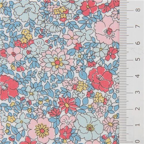 Remnant (26 x 110 cm) - small packed flower garden fabric by Liberty Fabrics 2